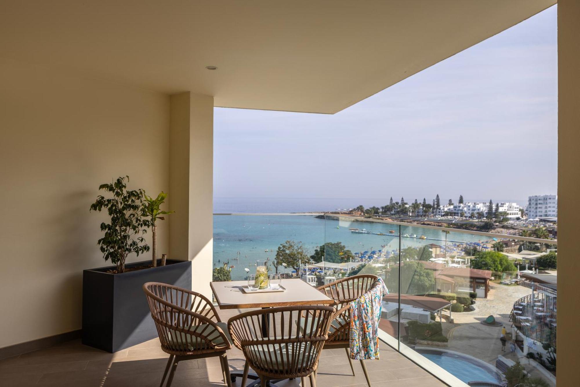Capo Bay Hotel Protaras Exterior foto View from the balcony of a typical apartment